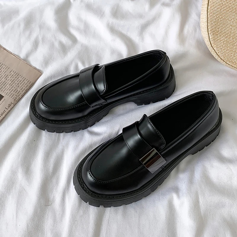 

Новые женские слипоны Bla Briti Sle Thi Bot, модные повседневные кожаные туфли с круглым носком для весны и осени