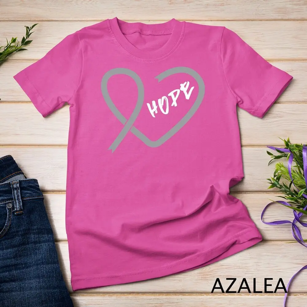 Brain Cancer Awareness Fight Cancer Ribbon Unisex T-shirt