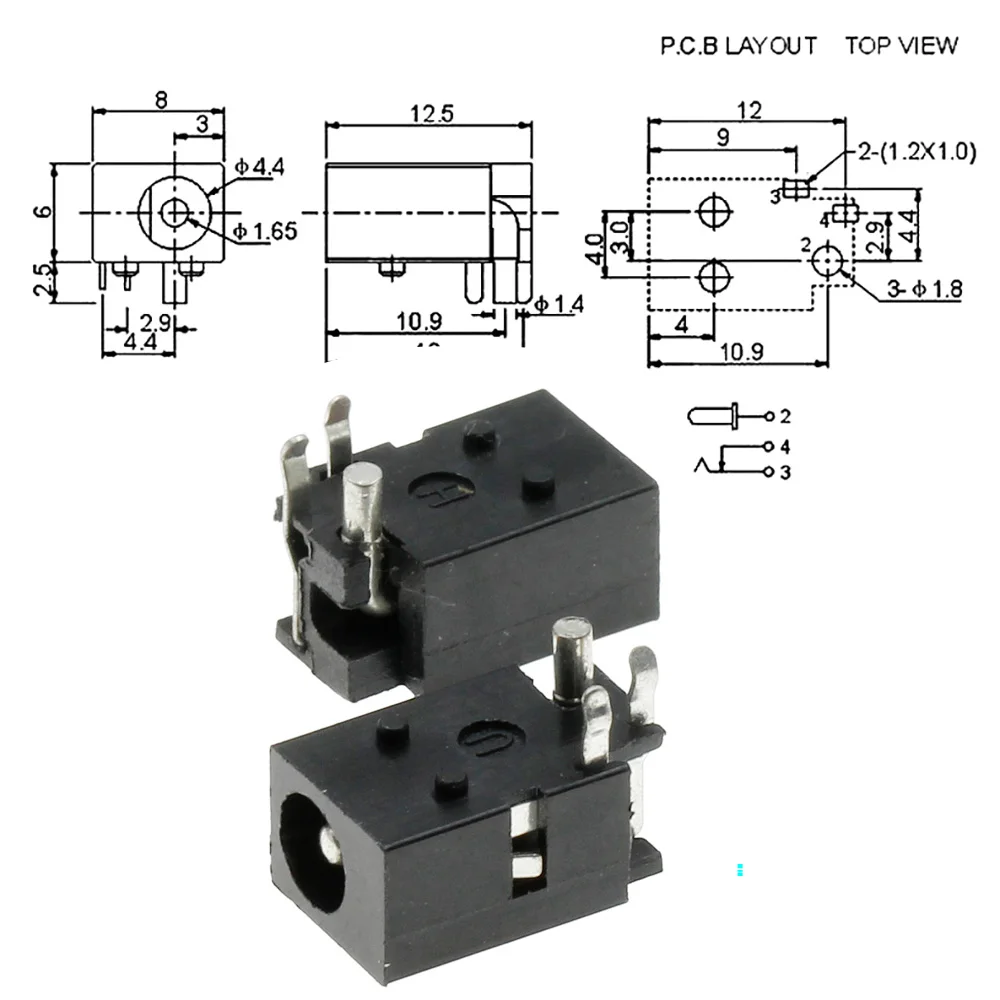 DC023 DC-023 4.0*1.7 Female And Male plug 4.0*1.7mm 4.0X1.7MM Electrical Socket Outlet 4.0x1.7 DC female plug For DVD/EVD