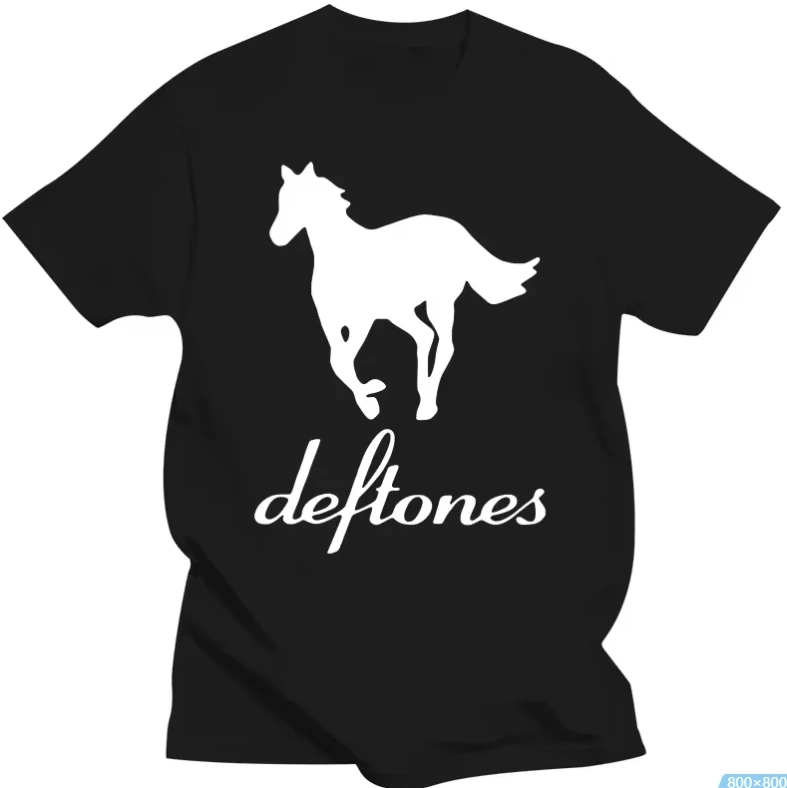 Horror Deftones Skull T Shirt Men Harajuku Gothic Black Tee Shirt Summer Boys Girls Streetwear Japanese Vintage Loose T-shirts