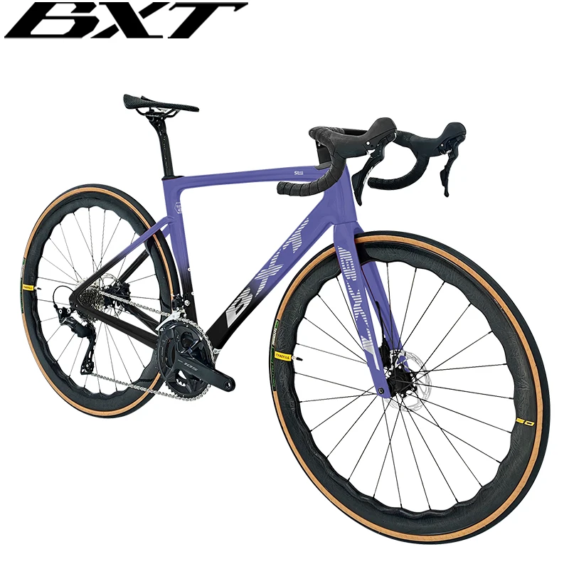 

BXT Carbon Road Bike T800 Carbon Fiber Frameset Disc Brake Racing Cycling Bike fit 105 R7120/105 DI2 R7170