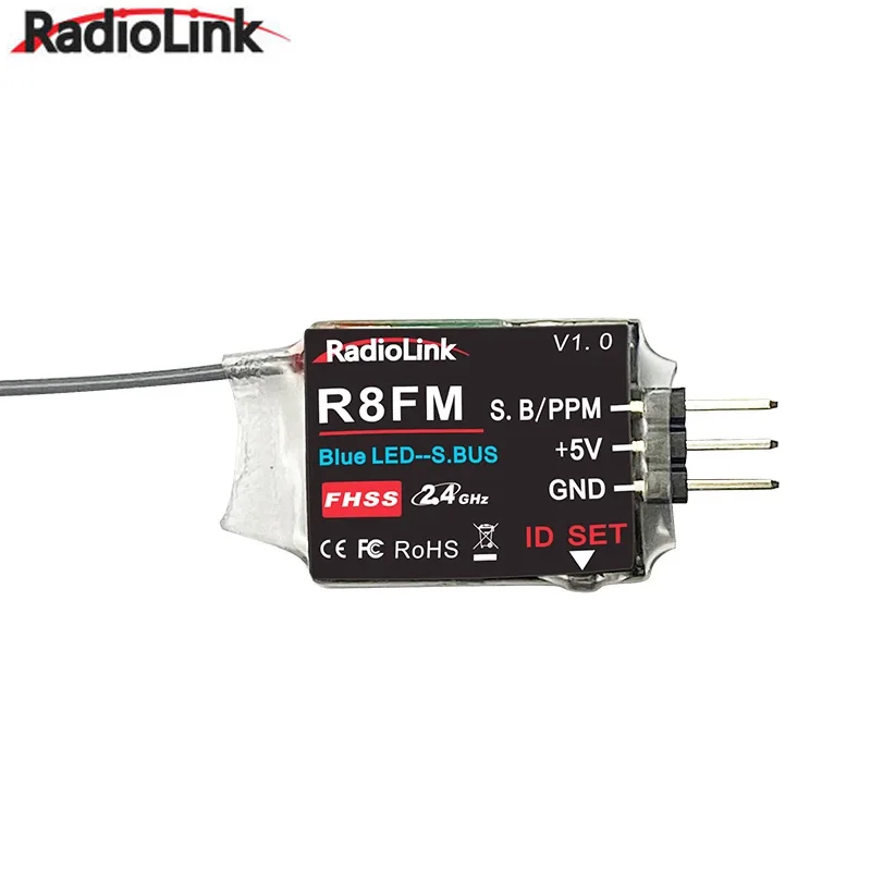 Radiolink Mini R8FM 2.4GHz 8CH ricevitore RC supporto segnale SBUS PPM per trasmettitore T8FB/T8S