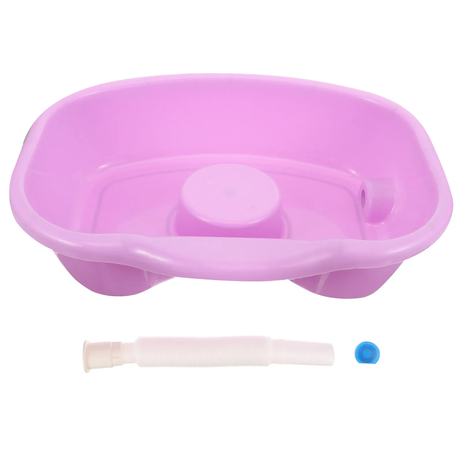

1Set Portable Bedside Shampoo Basin Large Hair Washing Sink for Elderly Pregnant and Bedridden Adults Comfortable Neck Design