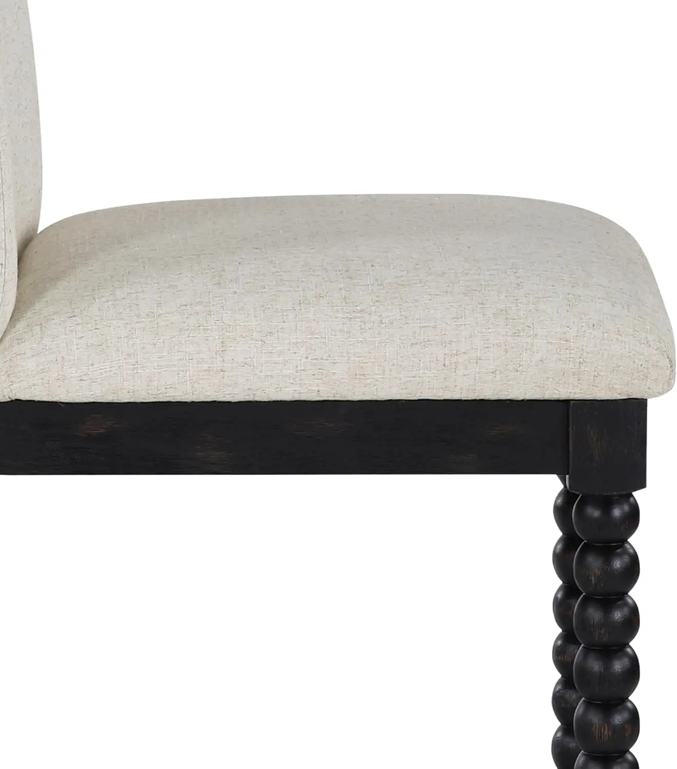 Taburete de madera para mostrador con husillo, asiento acolchado con resorte, silla para isla de cocina de granja de 26'