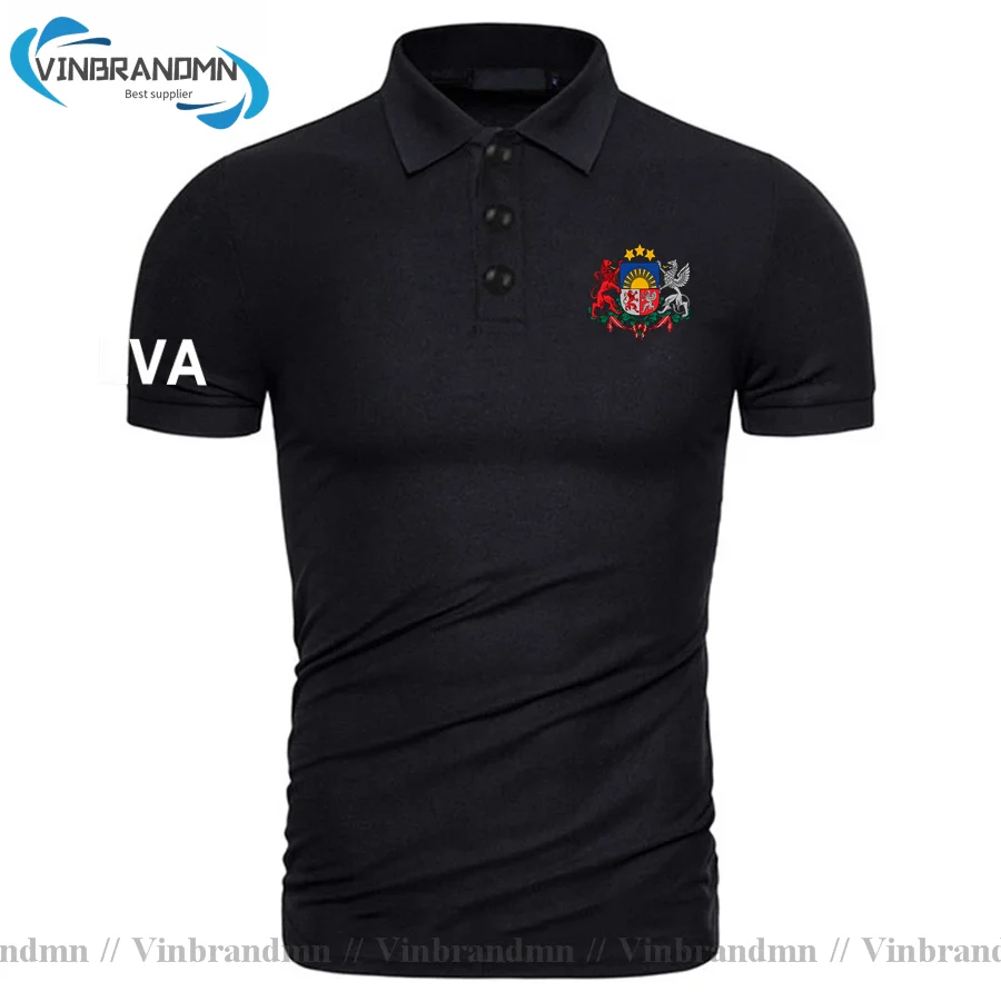 Latvian LVA Shirt Newest Casual Latvia Latvija Polo shirts Men Short Sleeve Classic Brand Clothing Country Flag Nation Team Tops