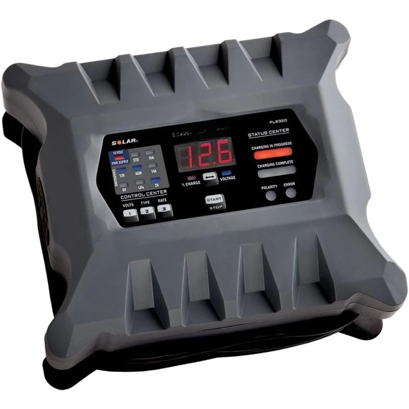 POPULAR.PL2320 20-Amp Fully-Automatic Smart Charger, 6V and 12V Battery Charger, Battery Maintainer, and Stable