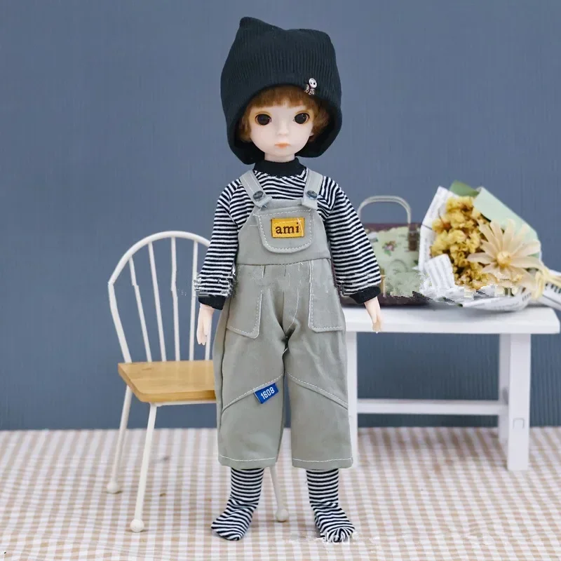 30cm Boy Doll Girls Dress Up Toys Full Set 1/6 Multi Joints Movable Doll with Clothes Suit for Children Birthday Gift