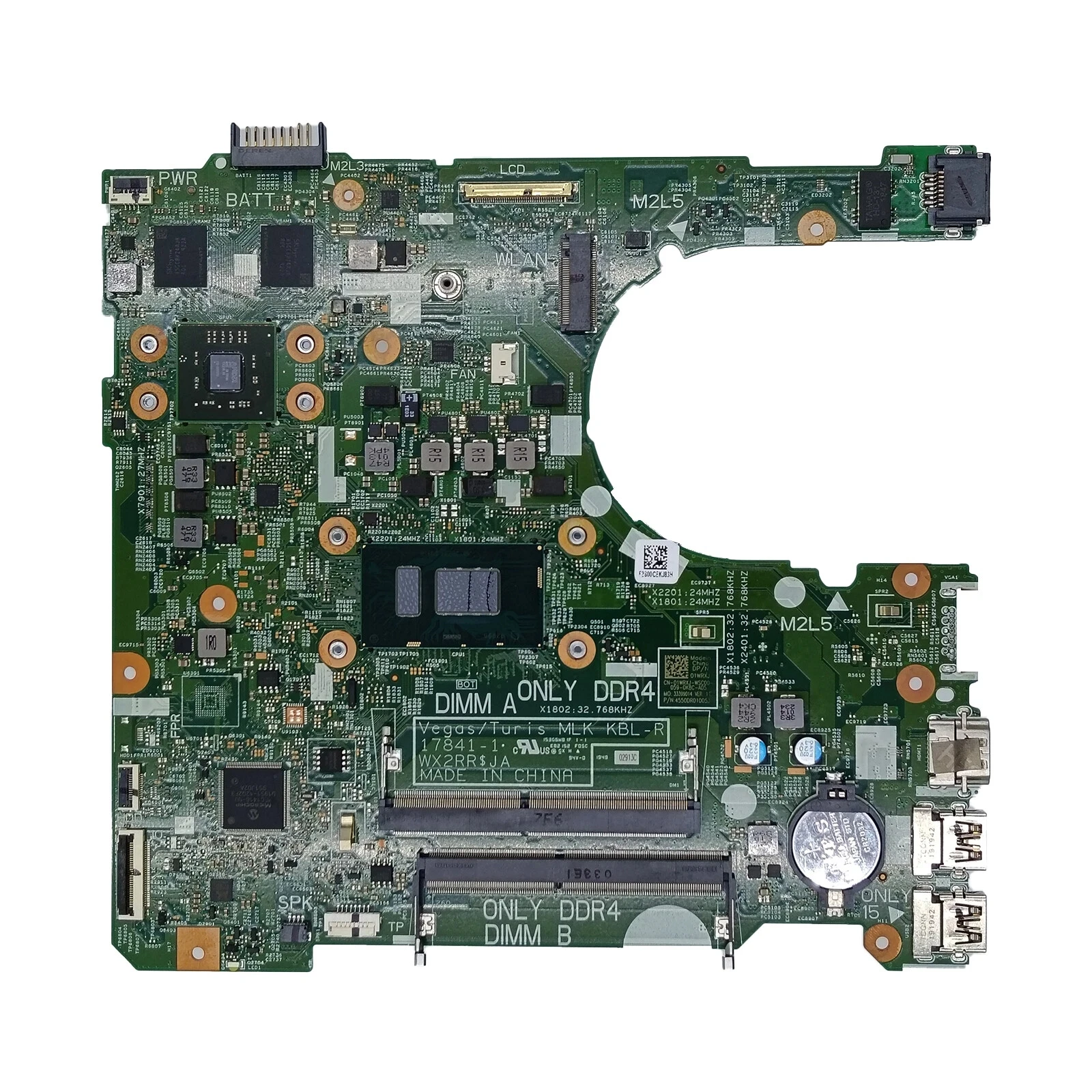 

01WRXJ For Inspiron 3476 3576 Motherboard 17841-1 I5-8250U R5 M435 2GB