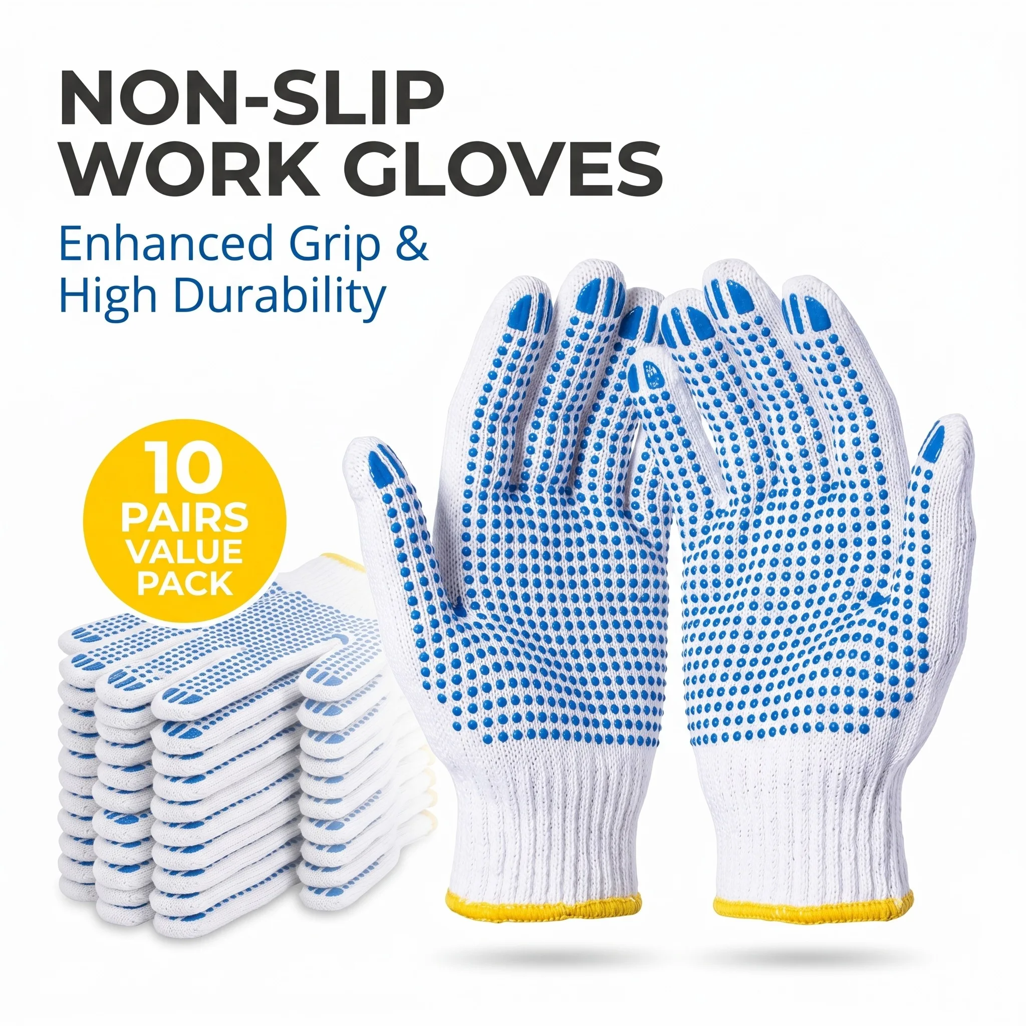 

Рабочие перчатки с противоскользящими резиновыми точками для мужчин и женщин, для садоводства, механиков, строителей, маляров, домашних работ