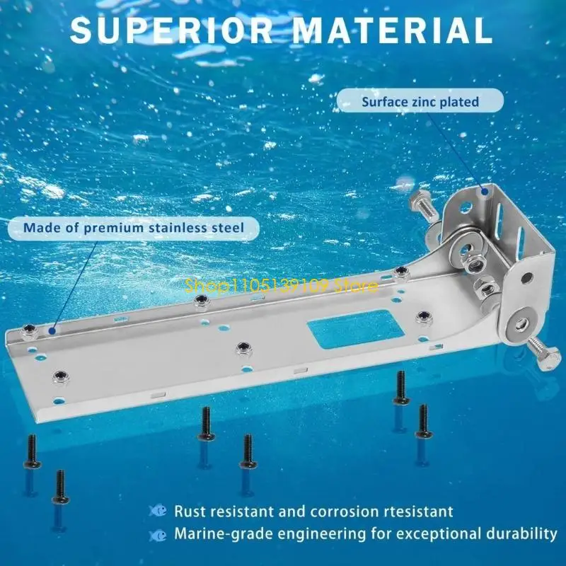 Transducer Bracket 000-10874-001 Shockproof Strong Structure Skimmer Transom Mount Stable Support Compatible for LSS-2