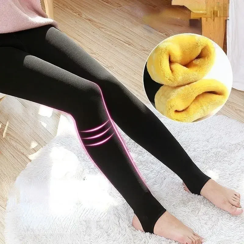 Invisible Open-Seat Pants Winter Fleece-Lined Thickened plus Size plus Size Cashmere Leggings Couple Dating Sex Free Field