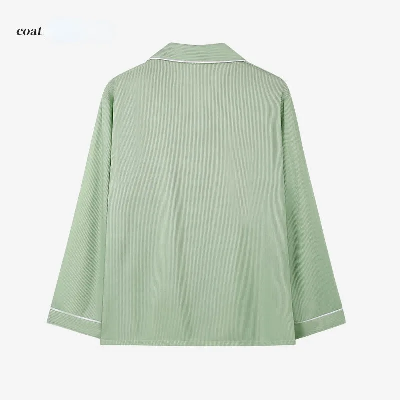 Girls 2-piece Minimalist Pajamas 2024 Spring Autumn New Cartoon Home Wear Long Sleeve Pants Women Japanese Casual Loungewear Set