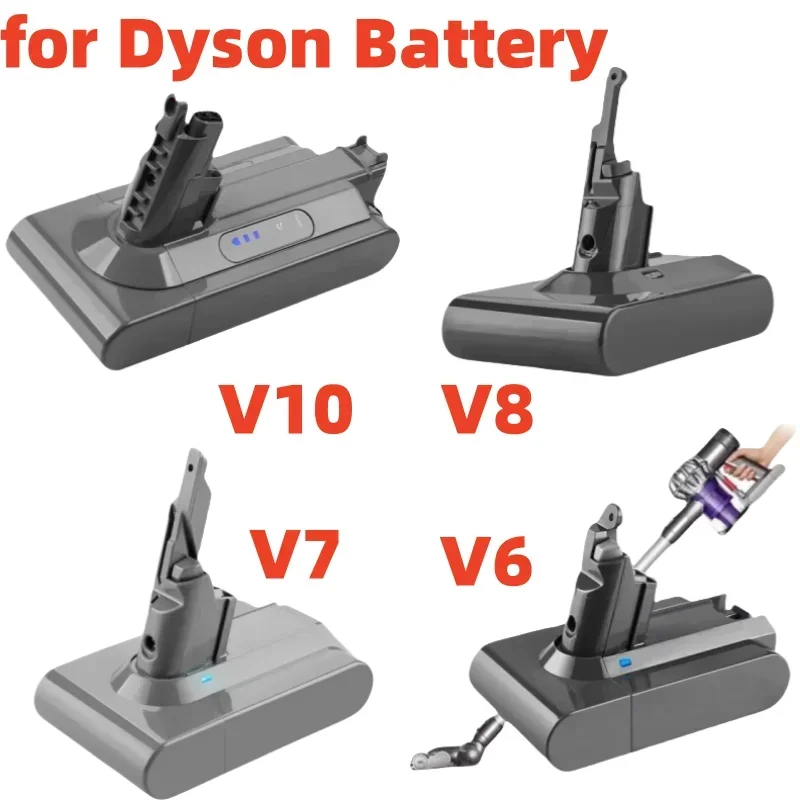 For Dyson dc62 battery 12800mAh 21.6V Li-ion Battery for Dyson V6 DC58 DC59 DC61 DC62 DC74 SV07 SV03 SV09 Vacuum Cleaner Battery image 2