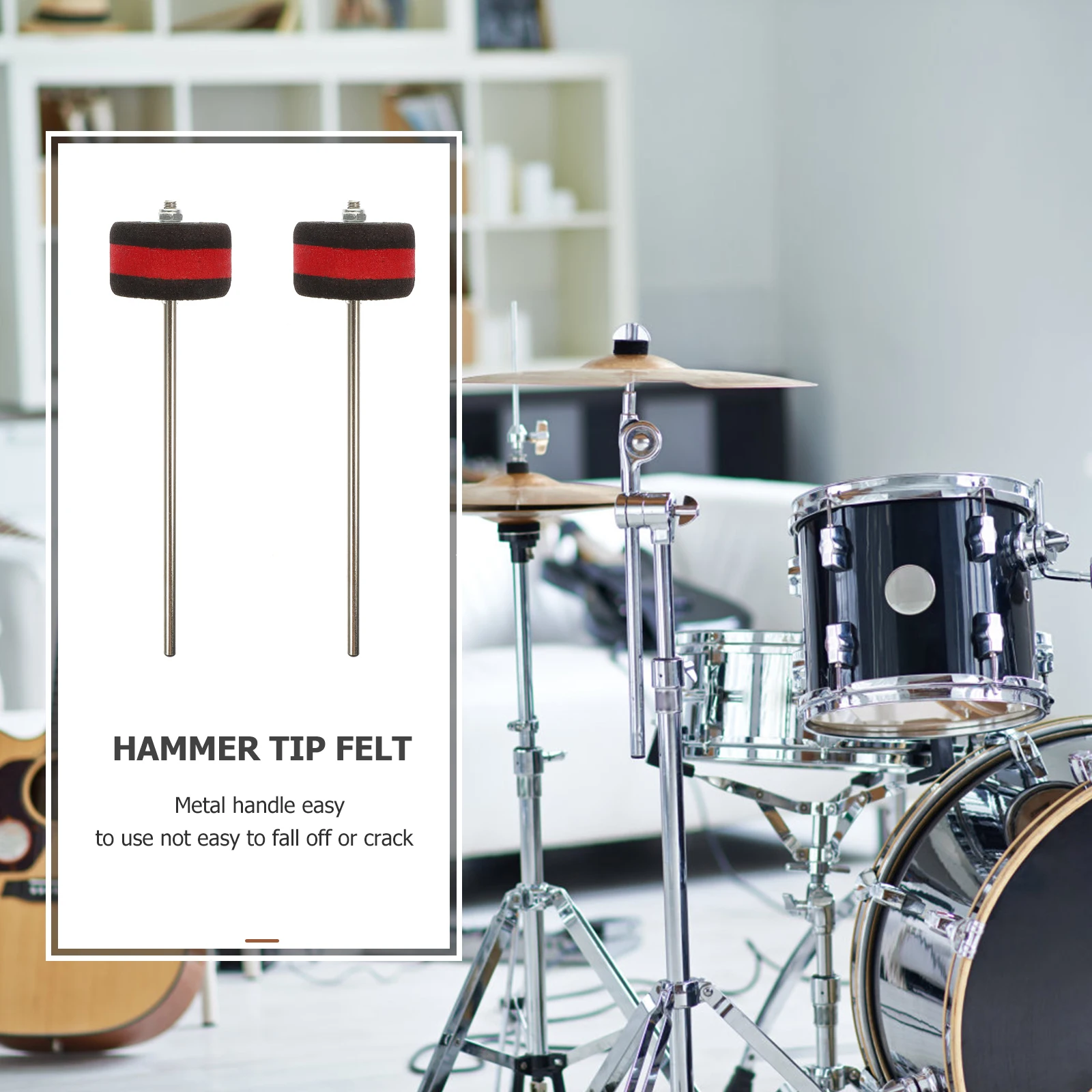 

Professional Drum Foot Pedal Beater Heavy-Duty Metal Construction for Kick Drum Maintenance Reliable Drumming Instrument Part