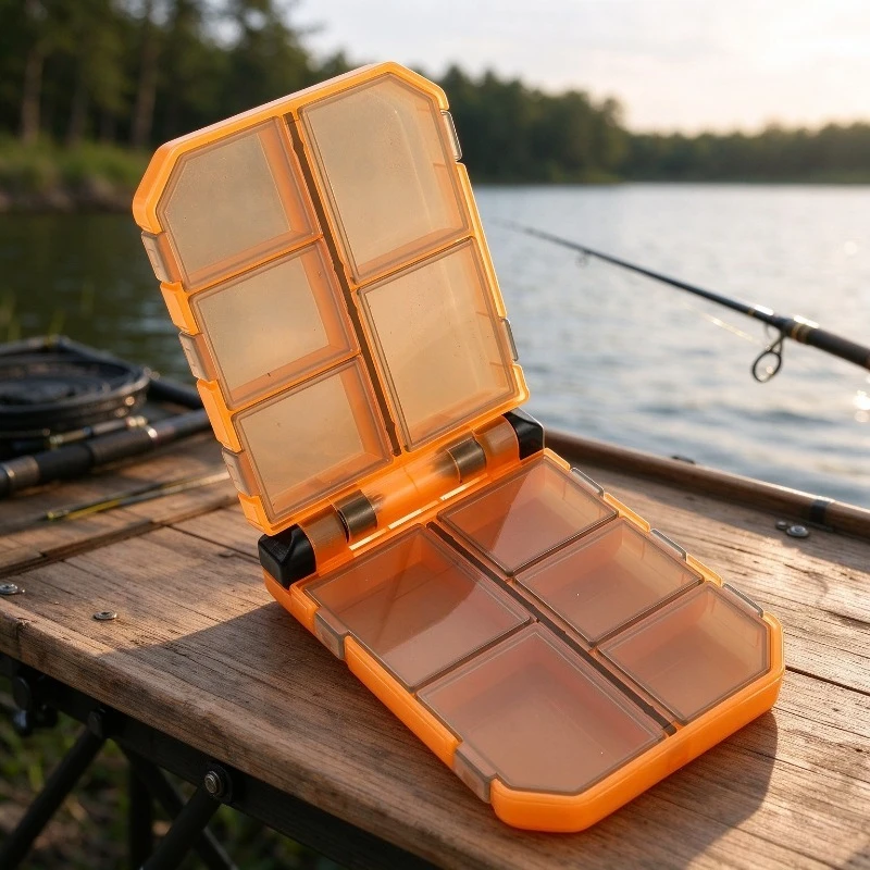 Double Sided Double Layer Fishing Lure Box Hard Bait Storage Case Outdoor Angling Tackle Accessory Container Box