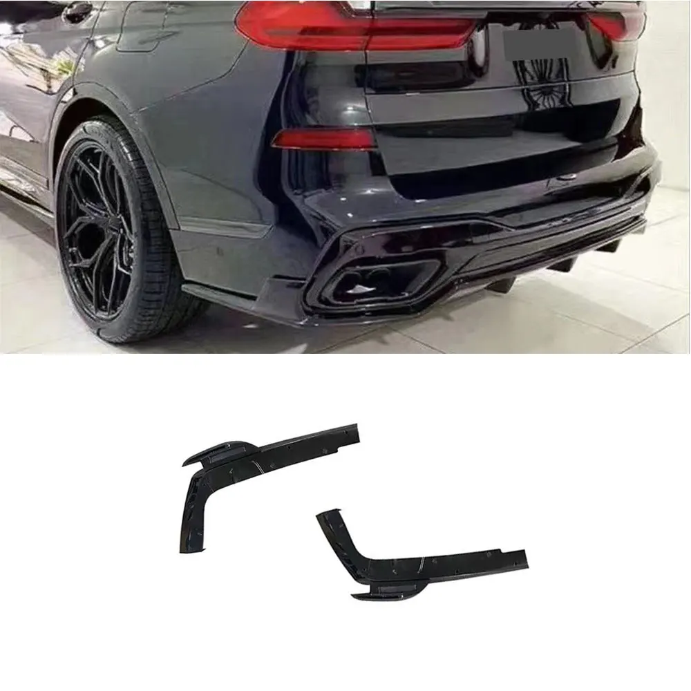 

VACOMUL ABS Gloss Black Rear Lip flaps apron For BMW X7 G07 M Sport 2019-2021 Carbon Fiber Rear Bumper Diffuser Splitters
