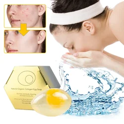 Skin Care Tool Bath Soap Natural Handmade Removal Pore Acne Egg Soap New Whitening Moisturizing Cleansing Soap