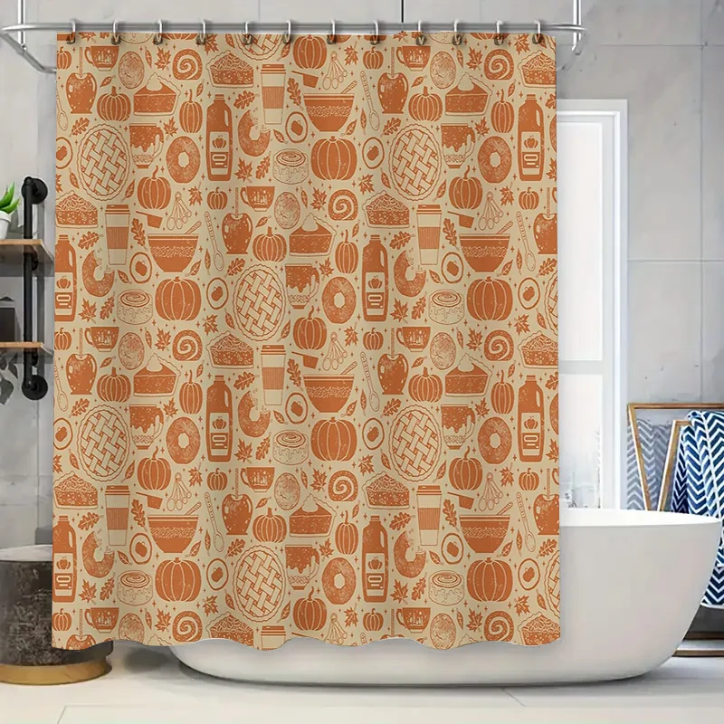 

Bathroom Shower Curtain Floral Vintage Farmhouse Rustic Waterproof Decor Set