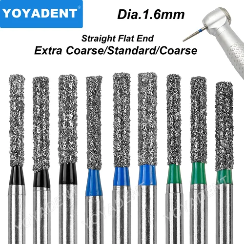 Fresas de diamante Dental tipo SF, taladros de odontología, fresa Dental para turbinas de alta velocidad, herramientas de dentista Dia.1.6mm, 10 unids/pack, herramientas de dentista