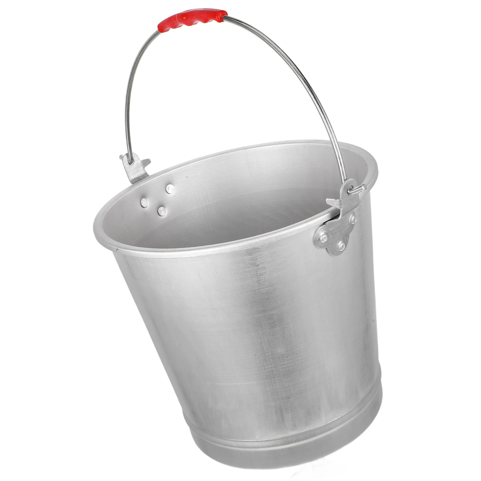 Metal Water Bucket Thick Aluminum Large Capacity Bucket with Handle Portable Milk Barrel Ice Storage Multi Purpose Container