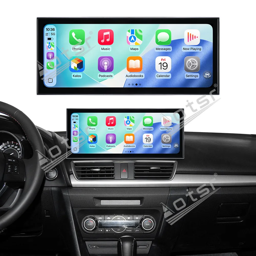 15.8 Inch Dash Touch Screen Car Radio GPS Navigation Stereo For Mazda3 Axela 2014–2019 Multimedia CarPlay Android Auto Head Unit