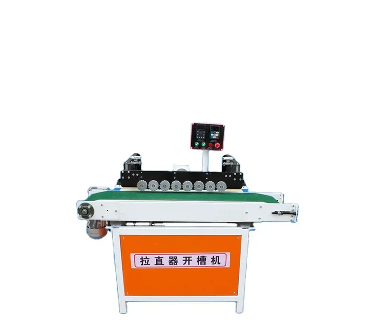 

woodworking machine automatic straightener and slotting machine