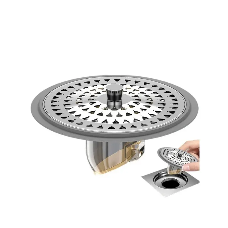 Deodorant floor drain core, universal anti-blockage in bathroom, insect-proof hair filter, sewer fault artifact cover