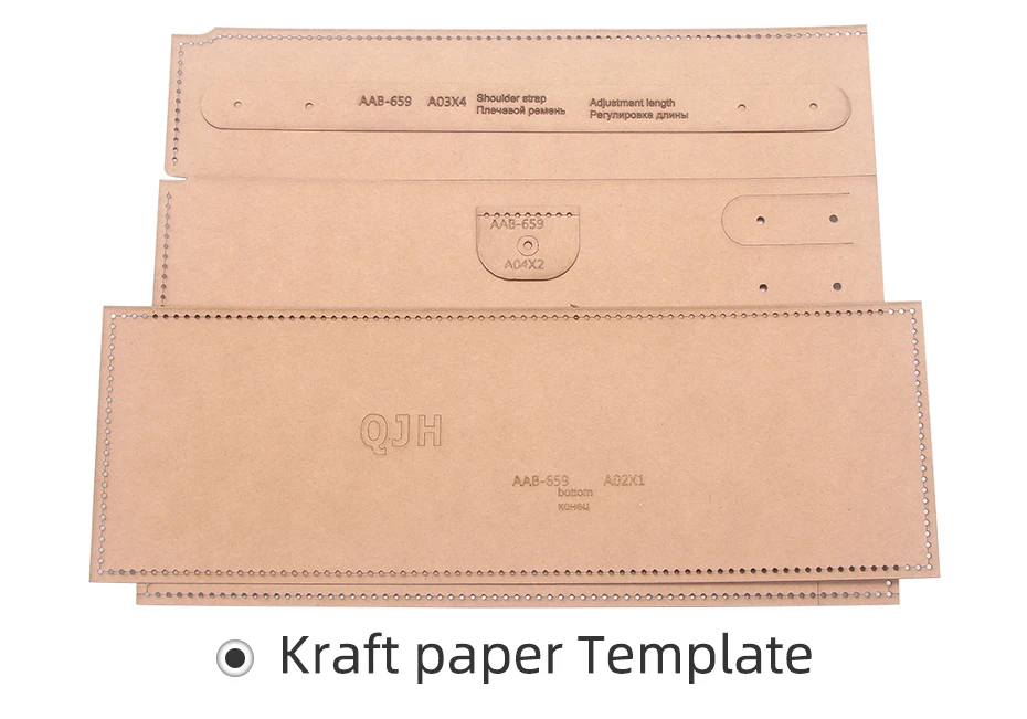 QJH Große Kapazität Mode Lässig Taschen Schulter Pendler Taschen Handtaschen Unterarm Taschen Acryl/Kraft Karton Vorlage Zeichnungen – Detail 1