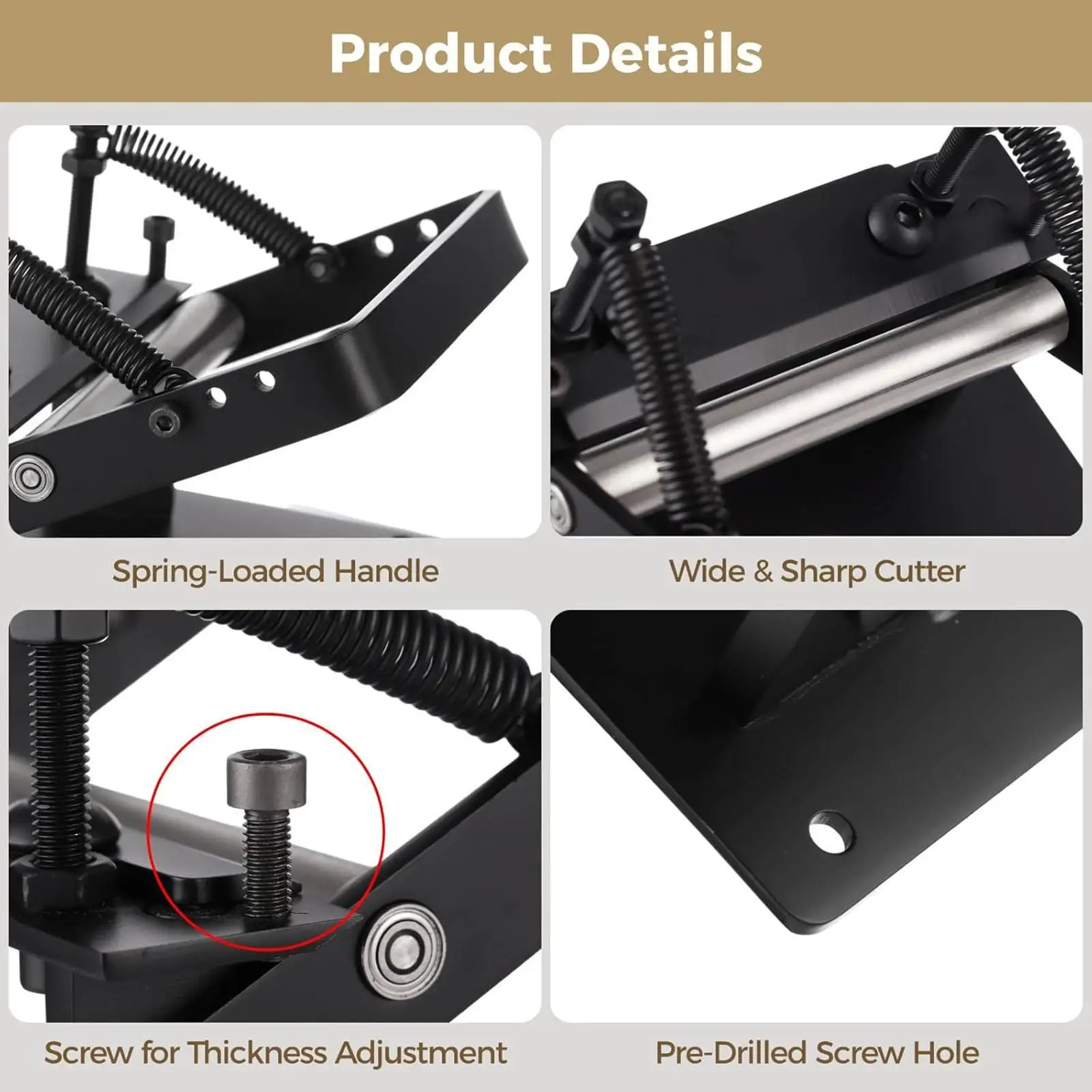 

Adjustable Manual Leather Peeling Tool Stainless Steel Splitter Leather Paring Device for Leather Craft Kit and Workshop Use