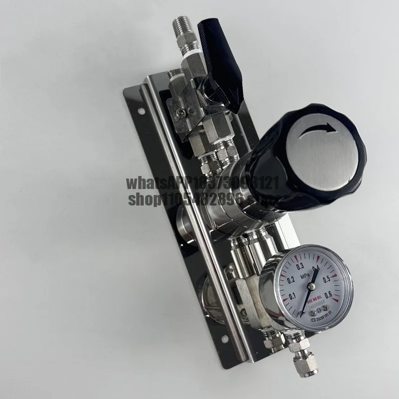 316L single gauge pressure reducer stainless steel two end point pressure reducing valve nitrogen argon hydrogen oxygen panel