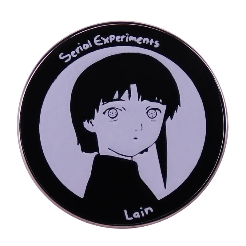 Anime serial experiments lain enamel Pins Brooches Cosplay Accessories Backpack Decoration Pendant cute Pins Badge Gift