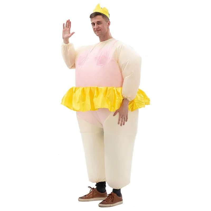 Halloween Holiday Party Pumpkin costume Clown Inflatable Cow Polar Bear Doll Parrot Inflatable Costume Children's Day