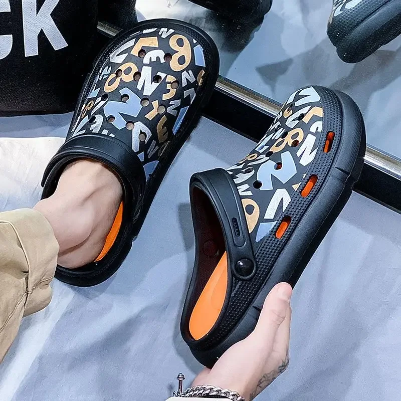 Sandalias de casa Hombre Plataforma Playa Caminar Around Home Zapatos Interior Pvc Tendencia 2025 Zapatillas de liquidación baratas para hombres