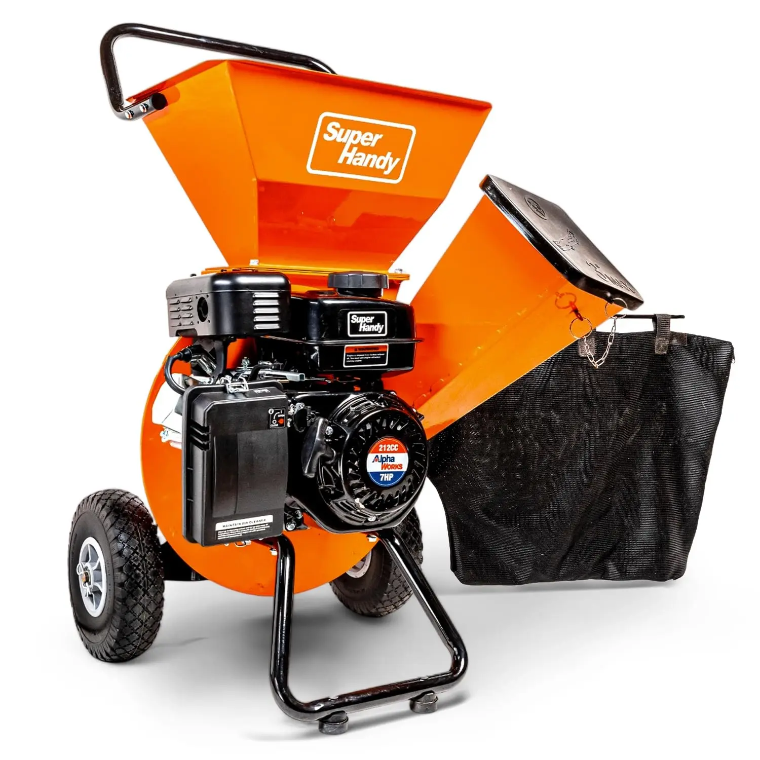SuperHandy Wood Chipper Shredder Mulcher Ultra Heavy Duty 7HP 3 in 1 Multi-Function 3