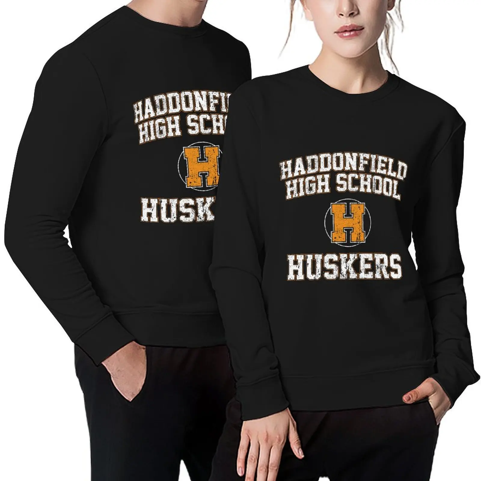 

Haddonfield High School Huskers Pullover korean clothes men's autumn clothes tracksuit men's sweat-shirt sweatshirt for men