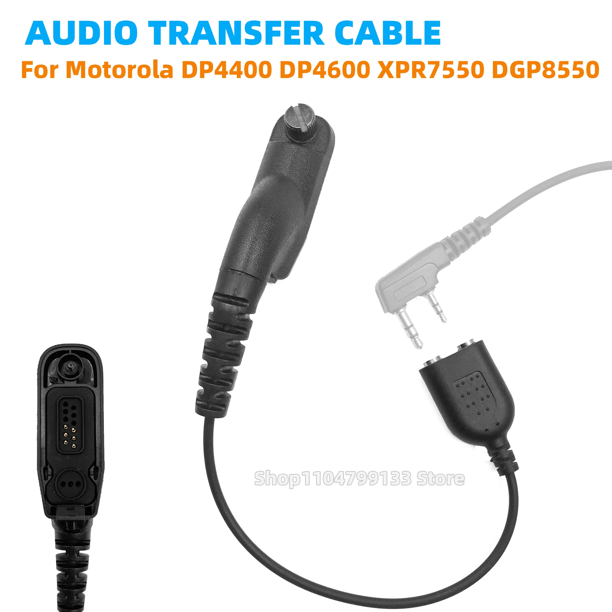 

Кабель-адаптер рации для Motorola DP4000/4400/4600/4800/4000e/4400e/4601e/4801e XPR7550e DGP8550e Радио для 2-контактных радиостанций BAOFENG