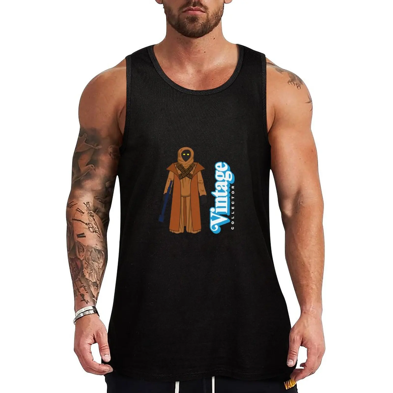

Vintage Collector - Vinyl Cape Scavenger Tank Top sleeveless Men's sleeveless gym shirts Clothing T-shirt Men's gym