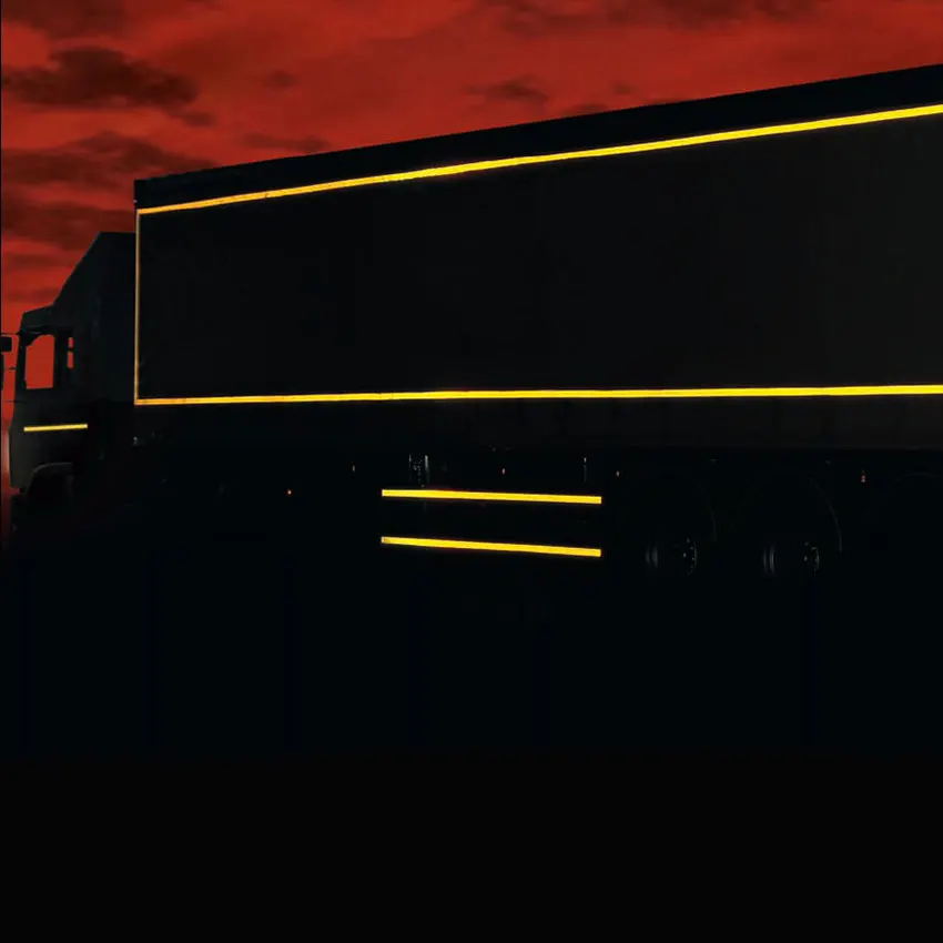 2.5cm/5cm/10cm*5M PET Reflective Tape Yellow Waterproof Diamond Grade Reflectors Stickers Adhesive Safety Warning Strips For Car