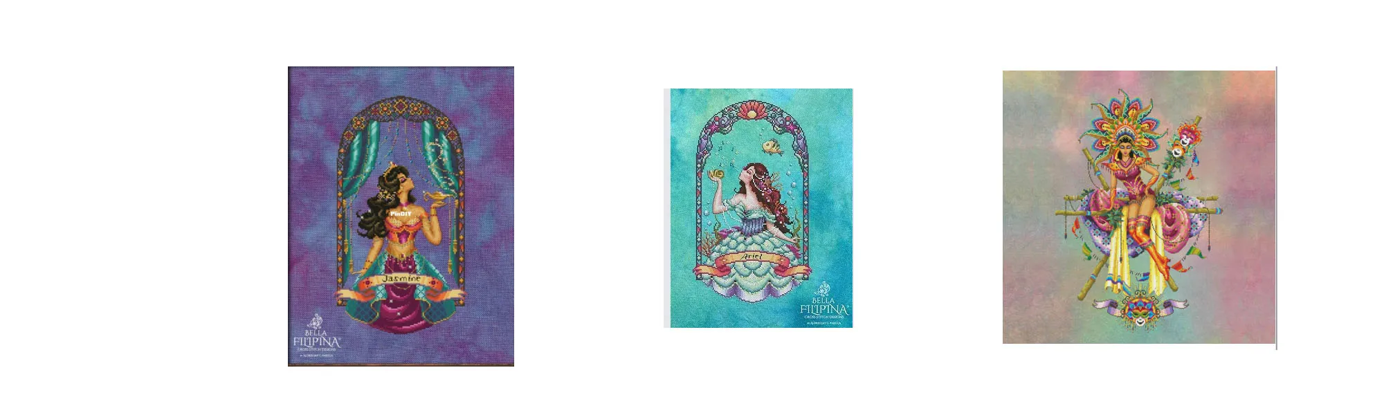 

Cross stitch Kit 14CT 18CT 25CT Canvas Cross Stitch DIY Embroidery Set DMC Threads Craft -BF Jasmine 29-44