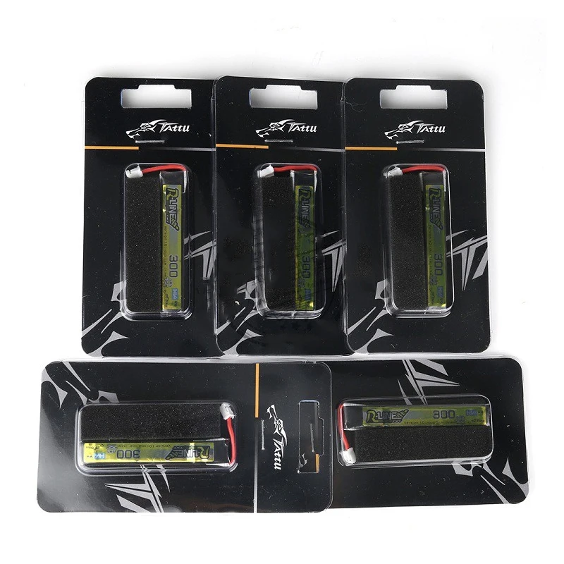 TATTU 300mAh 75C bateria Lipo 3.8V dla helikopter RC Quadcopter FPV części do dronów wyścigowy 1S akumulator + ładowarka