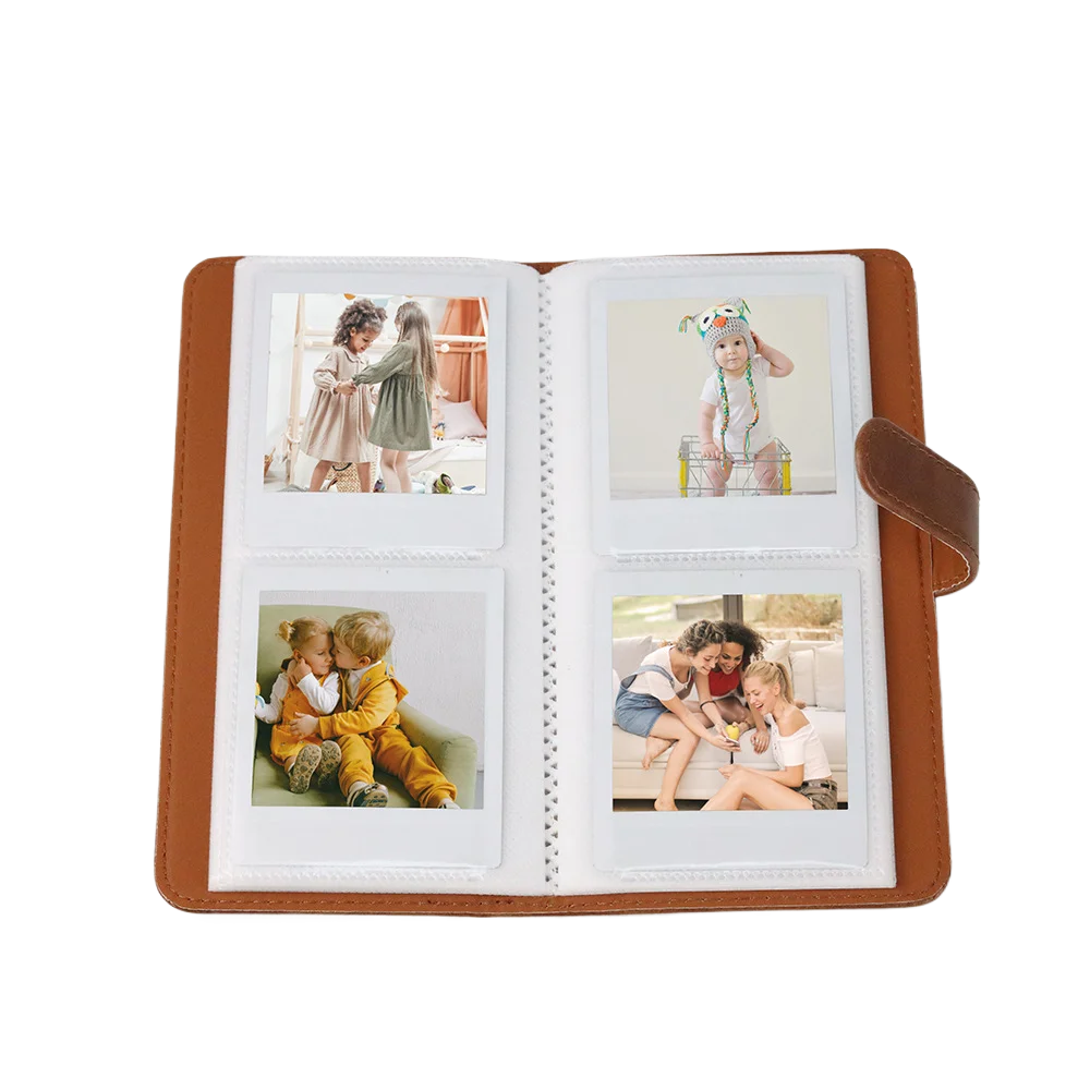 New 80 Pockets Retro PU Photo Album Fit For Instax Square Film For Fujifilm Instax Square SQ1 SQ6 SQ10 SQ20 SP-3 Printer Films P