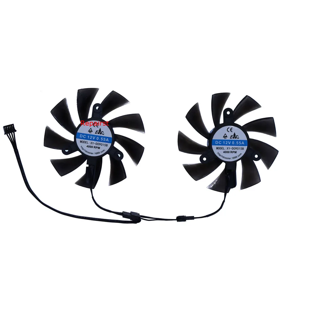 Ventilador de refrigeración para tarjetas gráficas, XY-D09015B, para Kllisre RTX2060 SUPER 8GB GDDR6, para Kllisre RTX 3080 RTX3080 10GB GDDR6X,