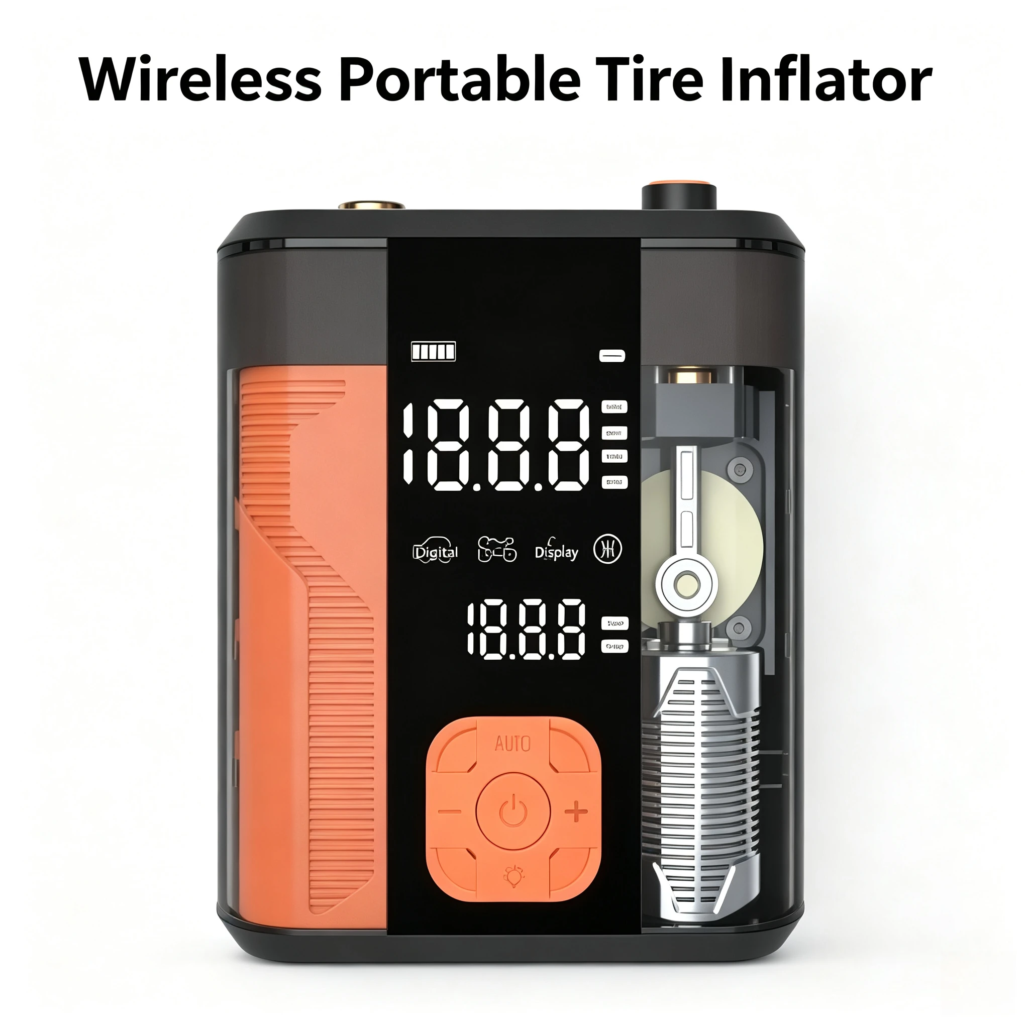 12000mAh Wholesale Auto Jump Starter LED Screen 24-Cylinder Tire Inflator Portable Emergency Car Starting Power