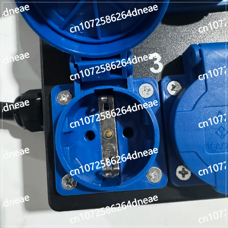 32A Single Phase Power Distro Box with 6x16A Schuko German Sockets