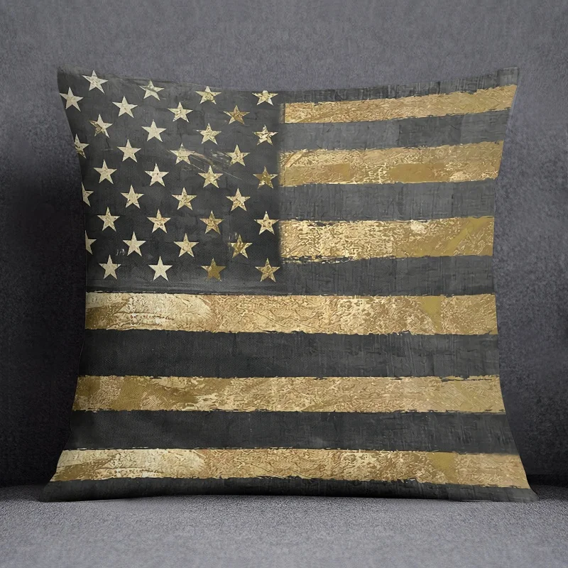 Black Gold Pattern Cool Series Pillow Gift Home Office Decoration Pillow Bedroom Sofa Car Cushion Cover Pillowcase