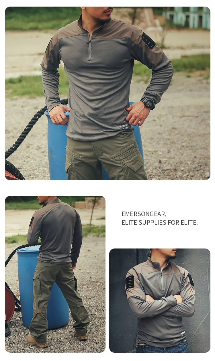 Emersongear Herren-Trainingsshirt, schnell trocknend, gestreckt, lange Ärmel, Outdoor-Abenteuer-T-Shirt, Jagd, Radfahren, Wandern – Detail 10