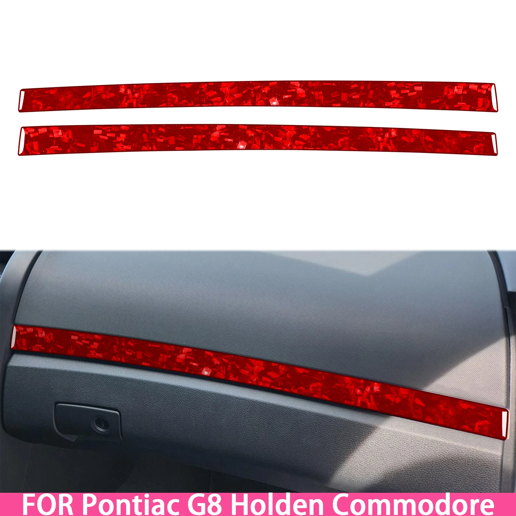 

Forged Carbon Fiber Automotive Dashboard Trim Strip Accessories Sticker FOR Pontiac G8 2008-2009 Holden Commodore 2006-2012