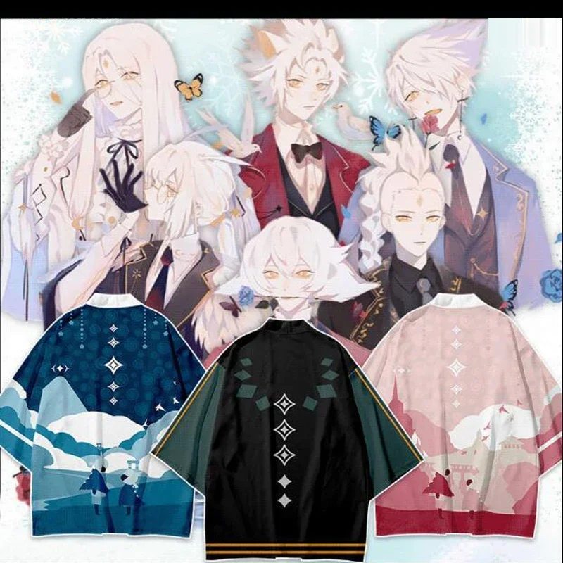 Costume Cosplay Sky Children of The Light pour hommes et femmes, cardigan kimono japonais Everak, streetwear Haori entreMiKimono, chemise et manteau MN1