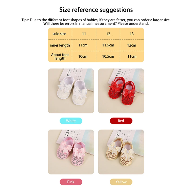 Suefunskry Baby Girl Cute Flats Mocassini con suola morbida antiscivolo Scarpe con fiocchi di strass Scarpe da passeggio casual per neonato