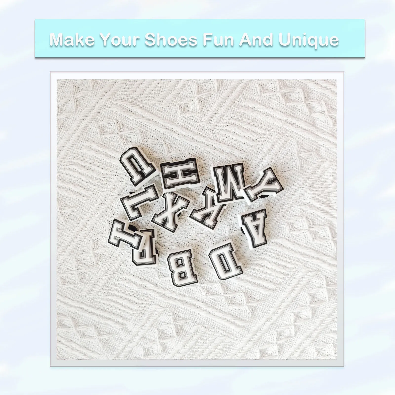 26Pcs Alphabet Shoe Charms, Shoes Decoration Party Birthday Gifts For Men Women